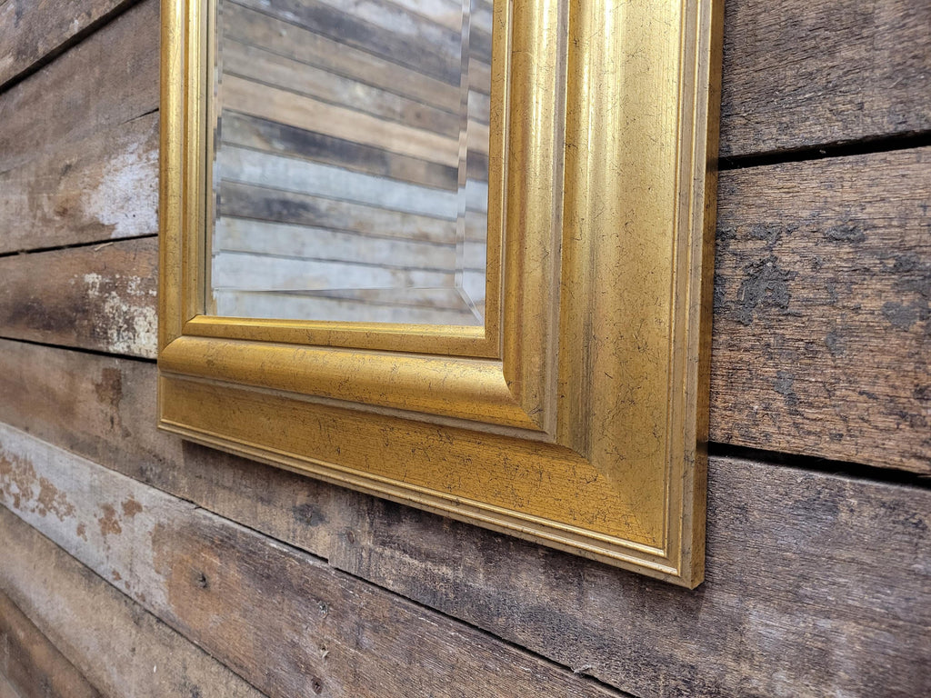 Tall Gilt Framed Wall Mirror Gold Rectangular Hall Bedroom Vintage Style