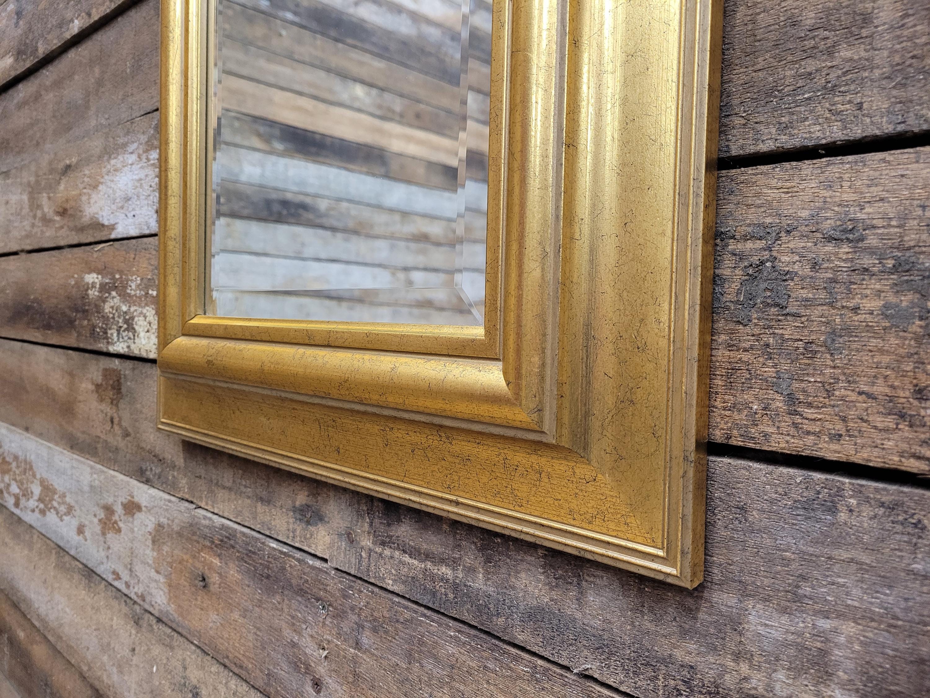 Tall Gilt Framed Wall Mirror Gold Rectangular Hall Bedroom Vintage Style