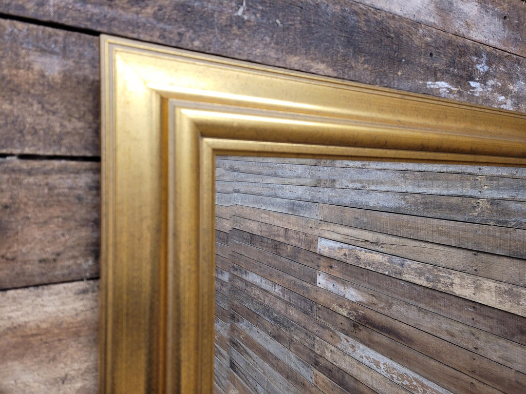 Large Gilt Framed Wall Mirror Gold Rectangular Vintage Style Overmantel