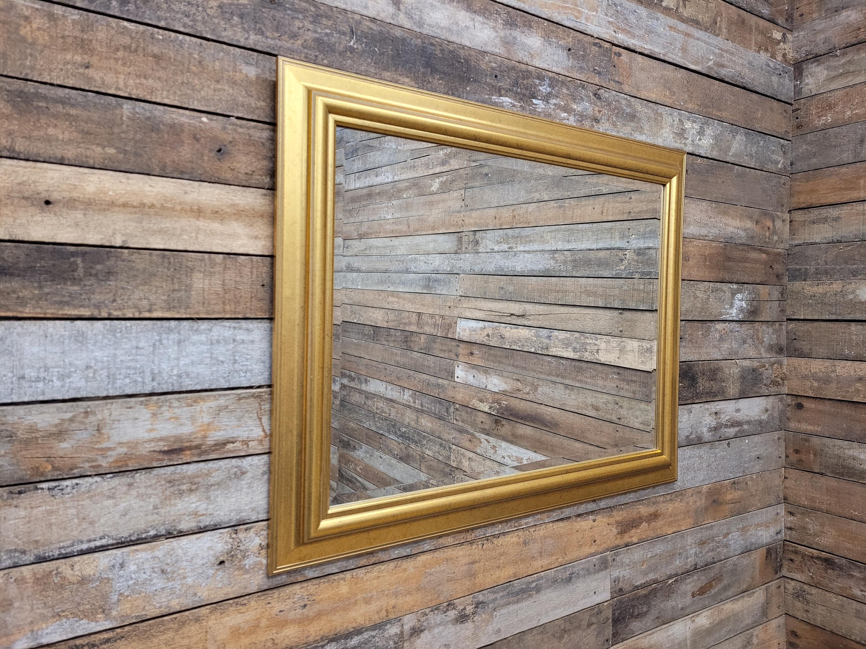 Large Gilt Framed Wall Mirror Gold Rectangular Vintage Style Overmantel