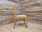 Mid Century Retro Hall Bedroom Chair Slat Back Renoir Velvet Upholstery