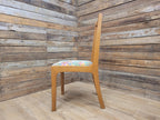 Mid Century Retro Hall Bedroom Chair Slat Back Renoir Velvet Upholstery