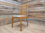 Mid Century Retro Hall Bedroom Chair Slat Back Renoir Velvet Upholstery
