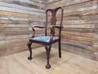 Antique Georgian Style Mahogany Claw Foot Armchair William Morris Bird Seat