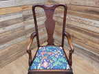 Antique Georgian Style Mahogany Claw Foot Armchair William Morris Bird Seat