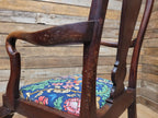 Antique Georgian Style Mahogany Claw Foot Armchair William Morris Bird Seat