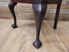 Antique Georgian Style Mahogany Claw Foot Armchair William Morris Bird Seat