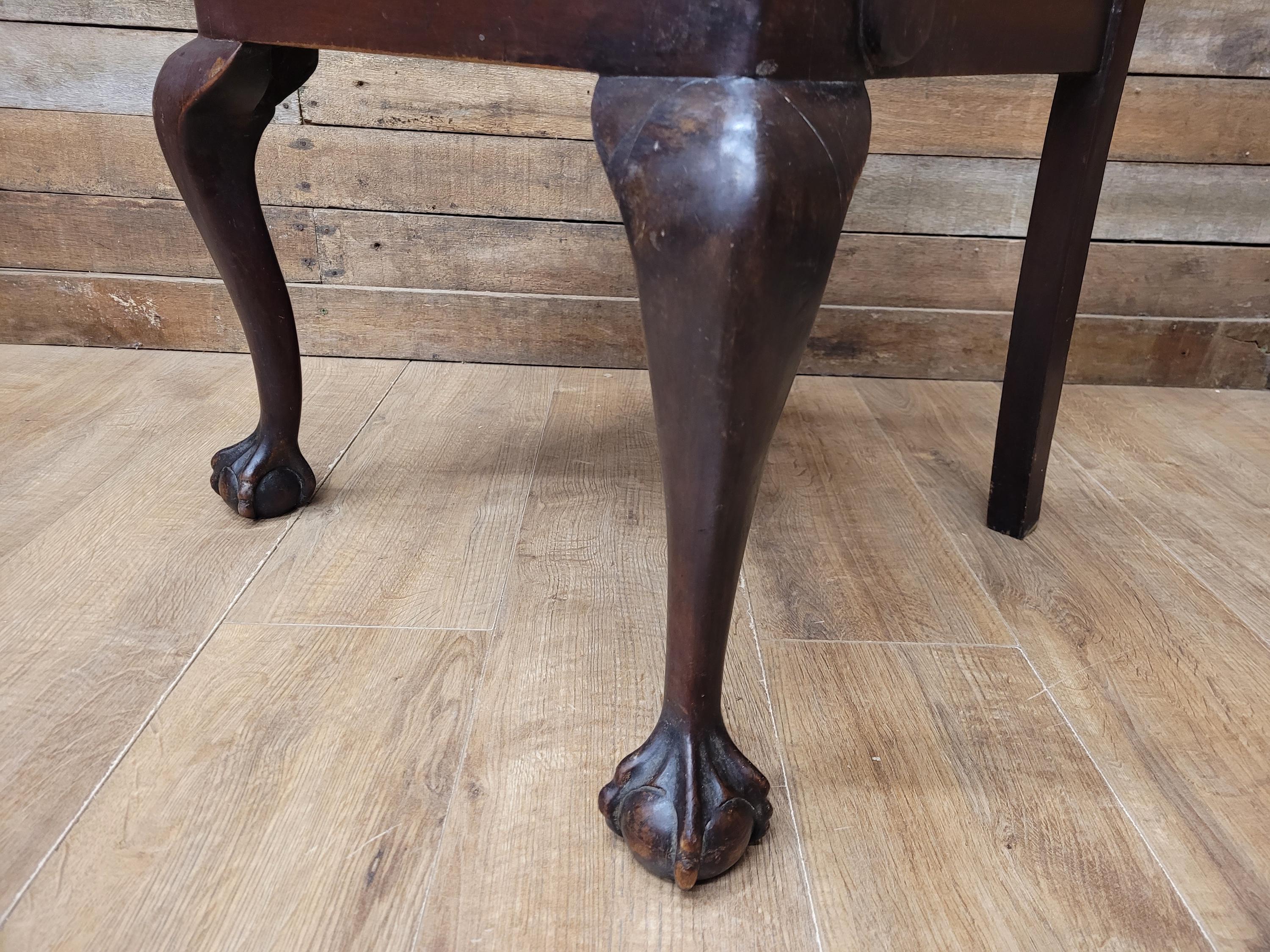 Antique Georgian Style Mahogany Claw Foot Armchair William Morris Bird Seat