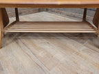 Ercol Model 456 Blonde Elm Drop Leaf Coffee Table Vintage Mid Century With Shelf