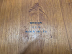 Four Vintage Whittier Solid Wood Dining Chairs Spindle Back Made in USA
