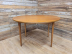 Vintage Teak Drop Leaf Dining Table Pin Legs Mid Century Retro Chic
