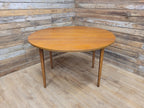 Vintage Teak Drop Leaf Dining Table Pin Legs Mid Century Retro Chic