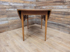 Vintage Teak Drop Leaf Dining Table Pin Legs Mid Century Retro Chic