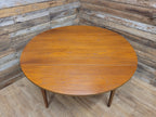 Vintage Teak Drop Leaf Dining Table Pin Legs Mid Century Retro Chic