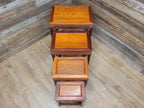 Vintage Chinese Style Nest of Tables Solid Wood Oriental Side Tables