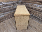 Vintage Wicker Small Desk Console Table With Drawers Rattan Hall Table