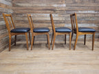 Four Mid Century Lebus Link Dining Chairs Vintage Wooden Kitchen Chairs