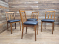 Four Mid Century Lebus Link Dining Chairs Vintage Wooden Kitchen Chairs