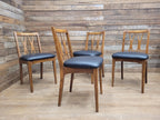 Four Mid Century Lebus Link Dining Chairs Vintage Wooden Kitchen Chairs