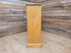 Vintage Solid Pine Open Bookcase with Adjustable Shelves