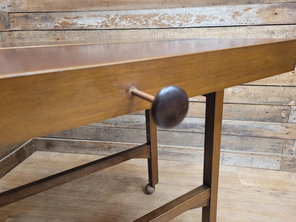Mid Century Metamorphic Trolley Table Formica Tiger Stripe Folding Table