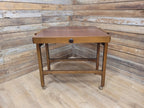 Mid Century Metamorphic Trolley Table Formica Tiger Stripe Folding Table