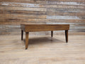 Retro Formica Coffee Table Mid Century Woodgrain Top Tapered Legs