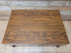 Retro Formica Coffee Table Mid Century Woodgrain Top Tapered Legs