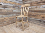 Antique Oak and Elm Lathe Back Chair Country Windsor Kitchen Chair