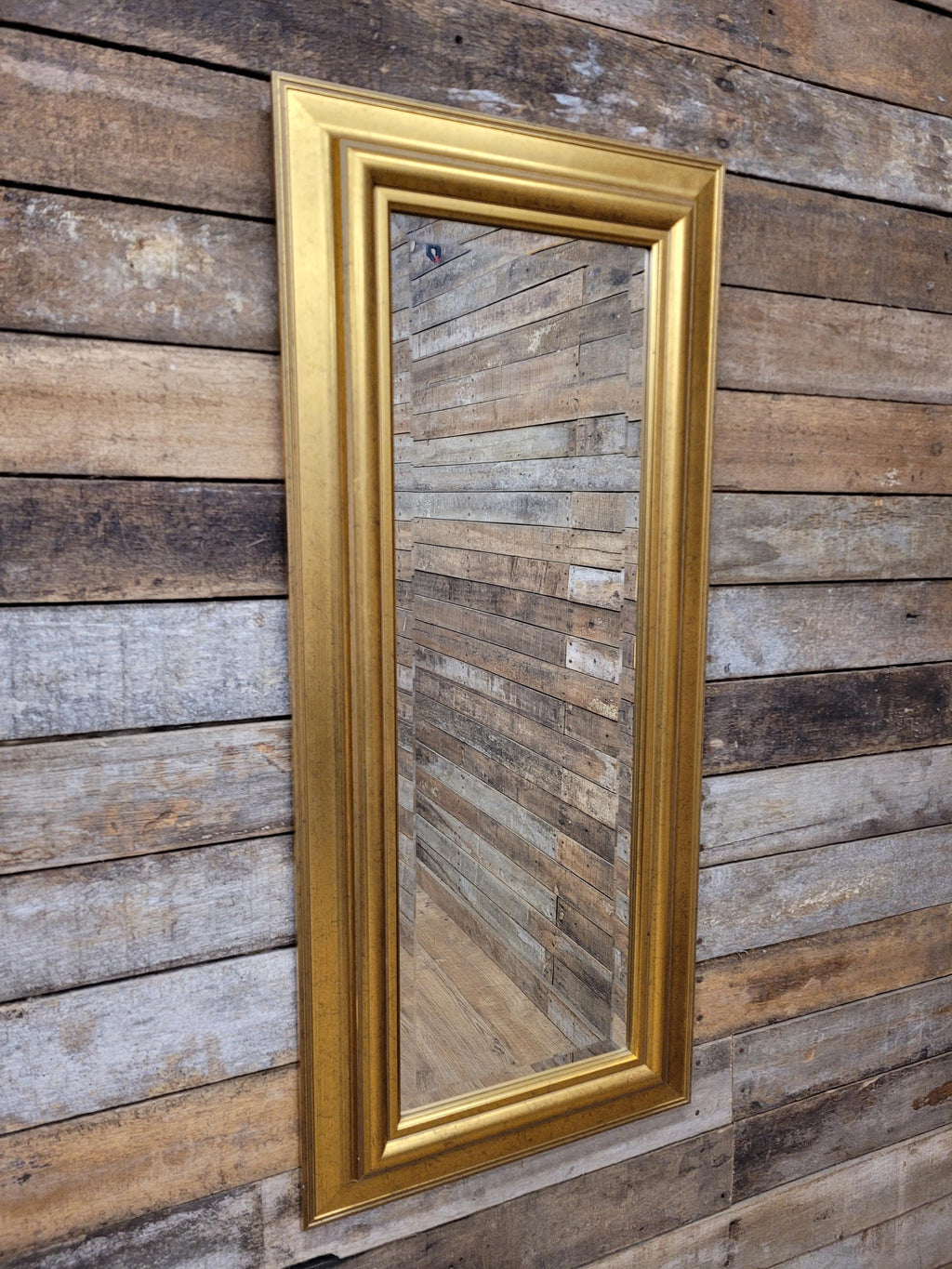 Tall Gilt Framed Wall Mirror Gold Rectangular Hall Bedroom Vintage Style