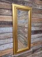 Tall Gilt Framed Wall Mirror Gold Rectangular Hall Bedroom Vintage Style