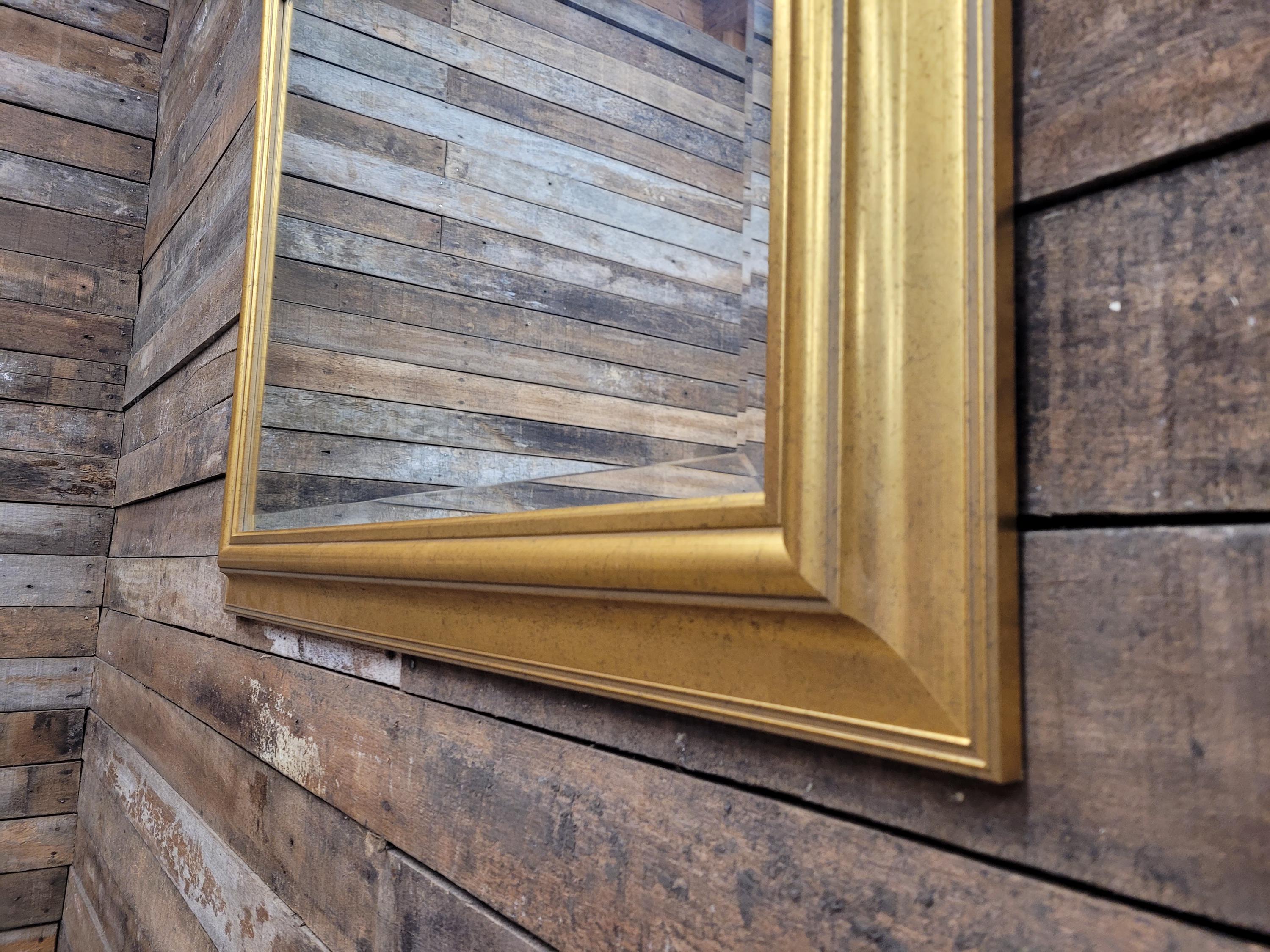 Large Gilt Framed Wall Mirror Gold Rectangular Vintage Style Overmantel