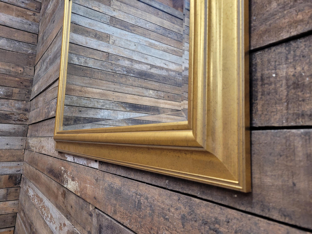 Large Gilt Framed Wall Mirror Gold Rectangular Vintage Style Overmantel