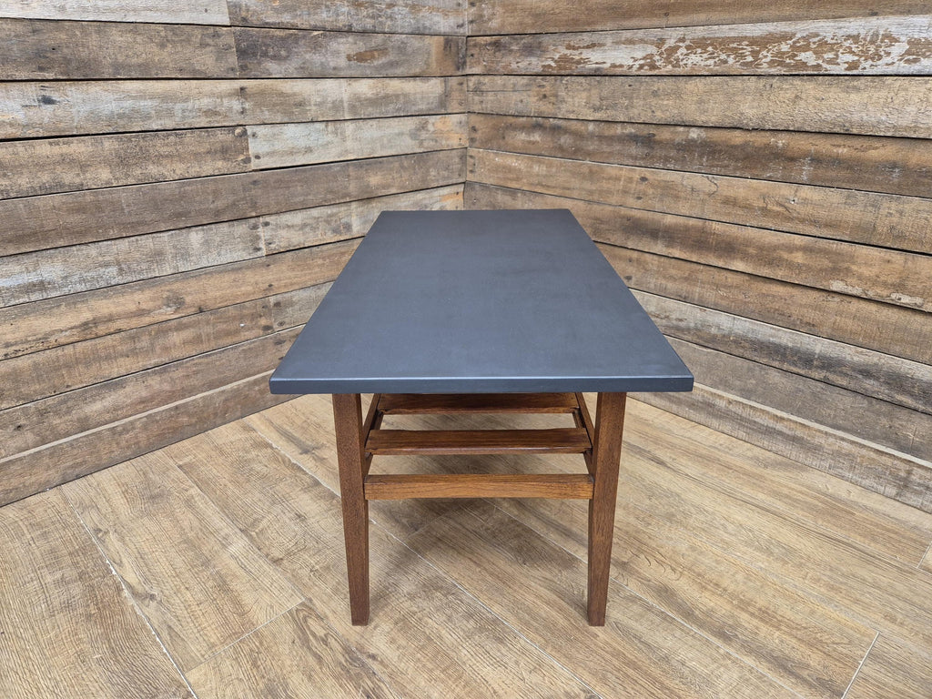 Vintage Mid Century Teak Coffee Table With Magazine Shelf Great Retro Design