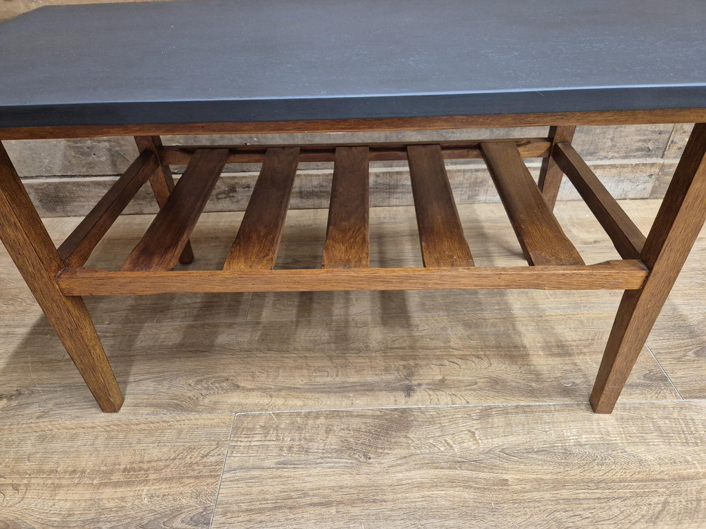 Vintage Mid Century Teak Coffee Table With Magazine Shelf Great Retro Design