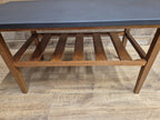 Vintage Mid Century Teak Coffee Table With Magazine Shelf Great Retro Design
