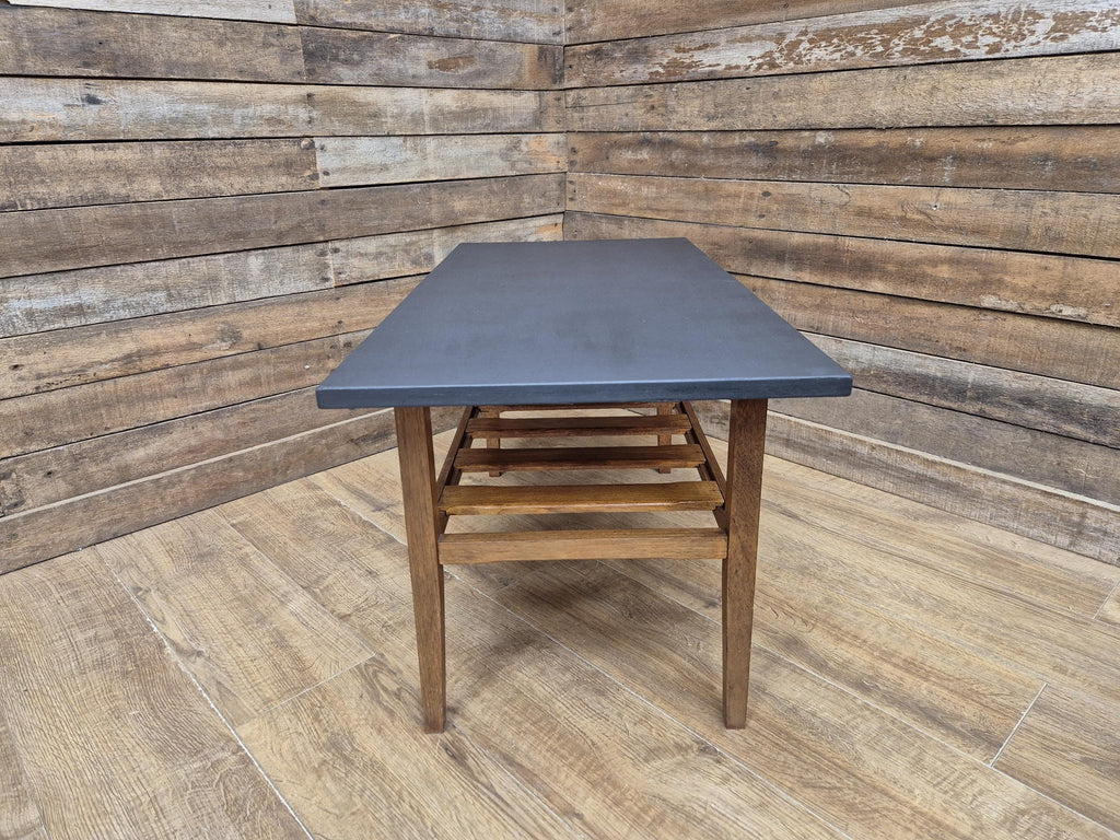 Vintage Mid Century Teak Coffee Table With Magazine Shelf Great Retro Design