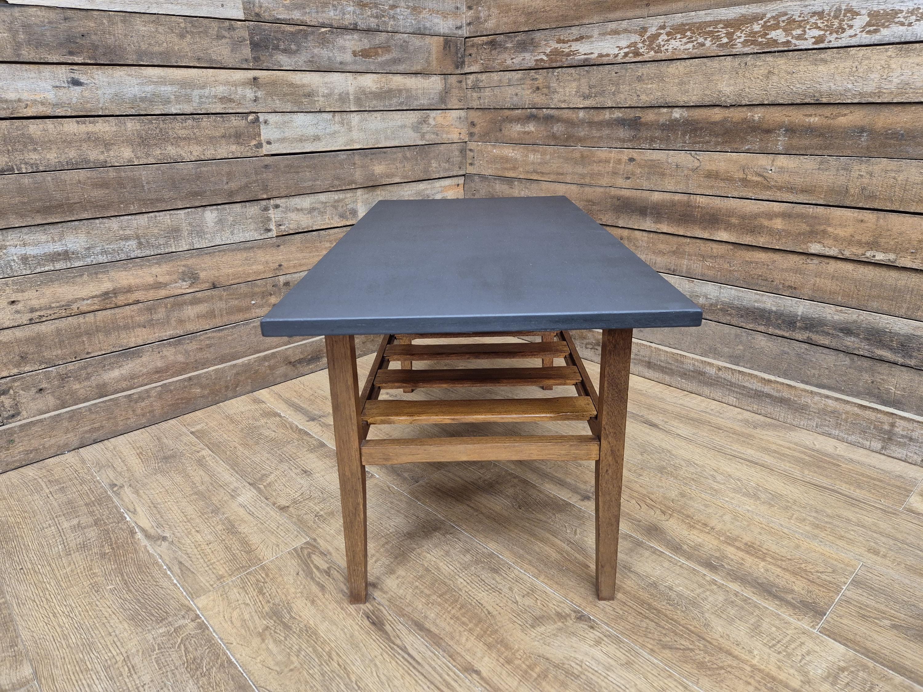 Vintage Mid Century Teak Coffee Table With Magazine Shelf Great Retro Design