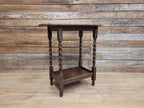 Barley Twist Vintage Oak Side Table Hall Wine Lamp Table Plant Stand