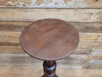 Antique Edwardian Mahogany Torchiere Jardiniere Plant Stand Pedestal Carved