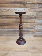 Antique Edwardian Mahogany Torchiere Jardiniere Plant Stand Pedestal Carved