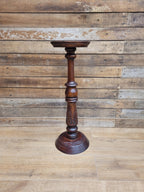 Antique Edwardian Mahogany Torchiere Jardiniere Plant Stand Pedestal Carved