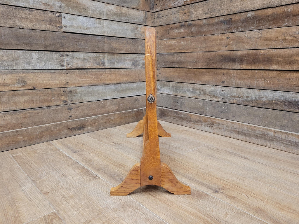 Air Ministry Mid Century Oak Free Standing Table Mirror Stamped A.M Crown