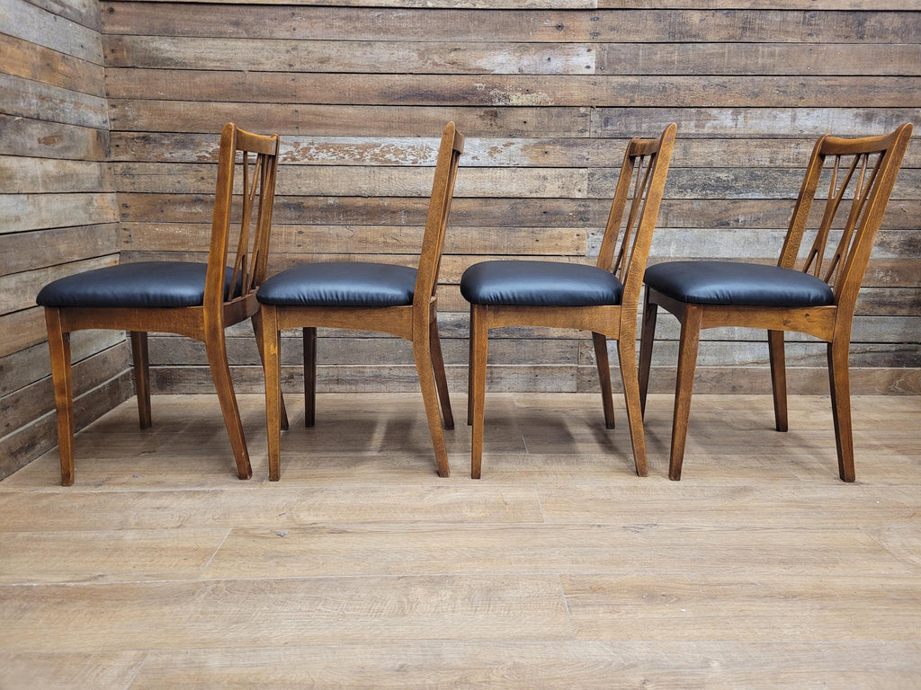 Four Mid Century Lebus Link Dining Chairs Vintage Wooden Kitchen Chairs