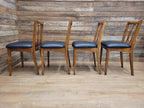 Four Mid Century Lebus Link Dining Chairs Vintage Wooden Kitchen Chairs