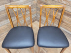 Four Mid Century Lebus Link Dining Chairs Vintage Wooden Kitchen Chairs