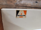 Vintage Avalon Bureau Cabinet Mid Century Drop Front Desk With Glass Cupboard