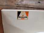Vintage Avalon Bureau Cabinet Mid Century Drop Front Desk With Glass Cupboard