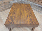 Retro Formica Coffee Table Mid Century Woodgrain Top Tapered Legs