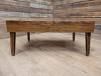 Retro Formica Coffee Table Mid Century Woodgrain Top Tapered Legs